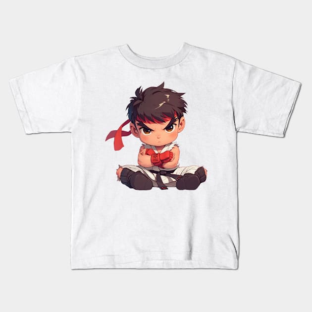 ryu Kids T-Shirt by StevenBag